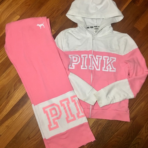 victoria secret matching sweat suit